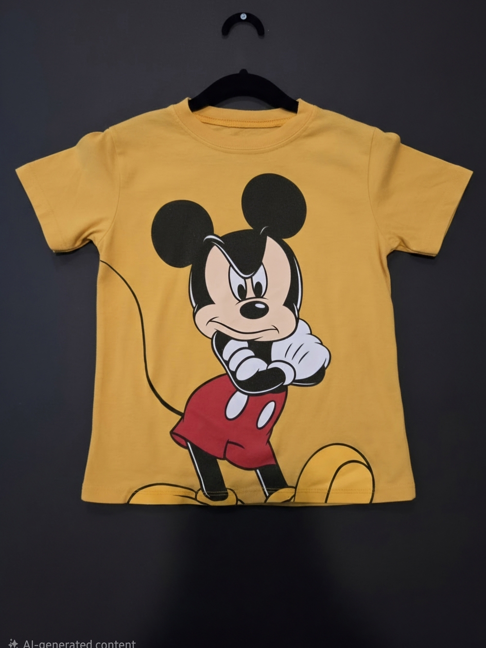 Disney Yellow Mickey Mouse Short Sleeve Tee